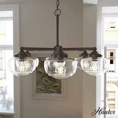 Seeded glass chandeliers deals
