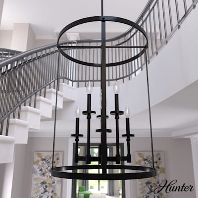 Long foyer clearance chandelier