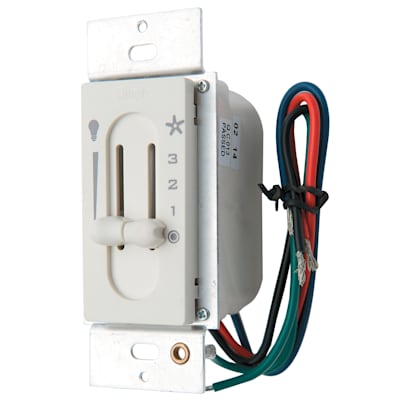 Fan Light Dual Slide Wall Control 27182 Hunter