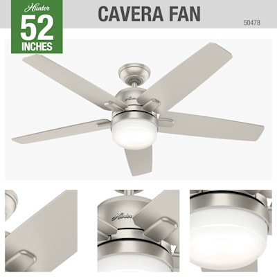 Ceiling fan black incl. LED with remote control - Emily