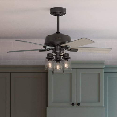 Hartland with LED Light 44 inch Ceiling Fan | Hunter Fan