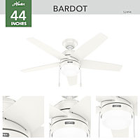Hunter Bardot LED Light 44 inch – Hunter Fan