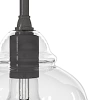 Hunter Dunshire Ginger Jar Clear Glass 1 Light 6.75 Inch Mini