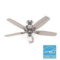 Hunter Builder ENERGY STAR DC with Light 52 inch – Hunter Fan