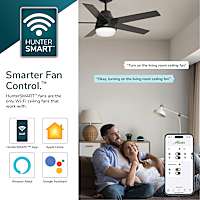 Hunter Gravity Indoor Smart Fan ENERGY STAR with LED light 60 inch