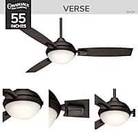 Casablanca Verse Outdoor with LED Light 54 inch and Remote