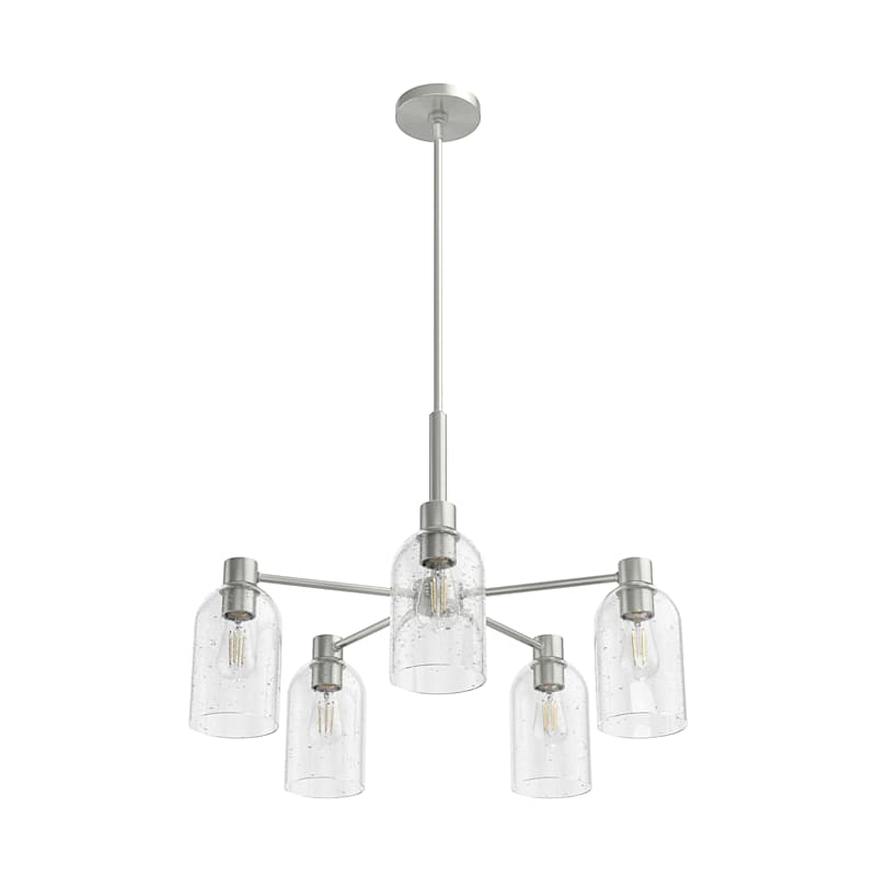 Hunter Lochemeade 5 Light Chandelier Brushed Nickel