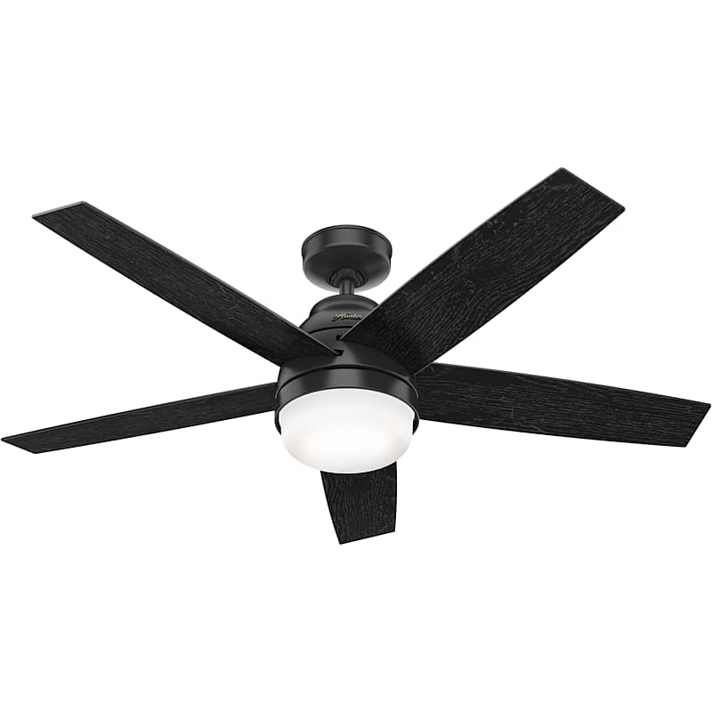 Hunter 52 Inch Indoor Smart Fan Exton Ceiling Fan with LED Light 5 Blades Remote Included
