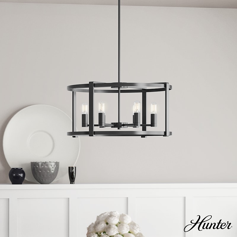 Hunter chandelier lighting top