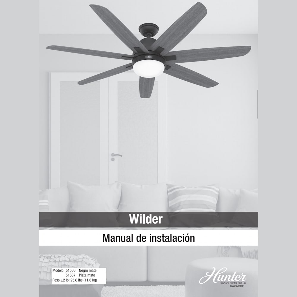 Wilder with LED Light 60 inch Ceiling Fan