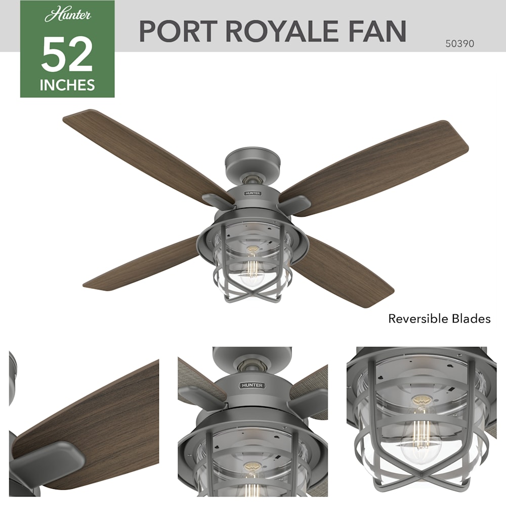 Port Royale with Light 52 inch Ceiling Fan