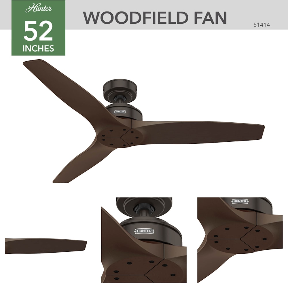 Woodfield 52 Inch Ceiling Fan | Hunter Fan