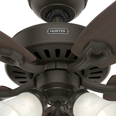 Hunter Builder Plus 52" Ceiling Fan w/Light Kit FOR 220 VOLT OVERSEAS ONLY 