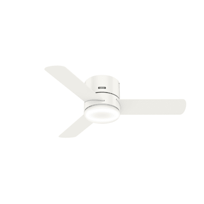 Minimus Low Profile With Led Light 44 Inch Ceiling Fan Hunter - Hunter Dempsey Low Profile 44 Ceiling Fan With 3000k Led Light