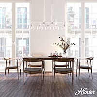 Hunter Xidane 5 Light Linear Chandelier Ceiling Light