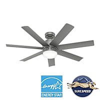 Hunter Brazos Outdoor ENERGY STAR with LED Light 52 inch and