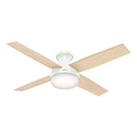 Dempsey Low Profile with Light and Remote Control 52 inch