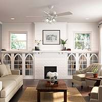 Hunter Crestfield with 3 LED Lights 52 inch with Remote – Hunter Fan