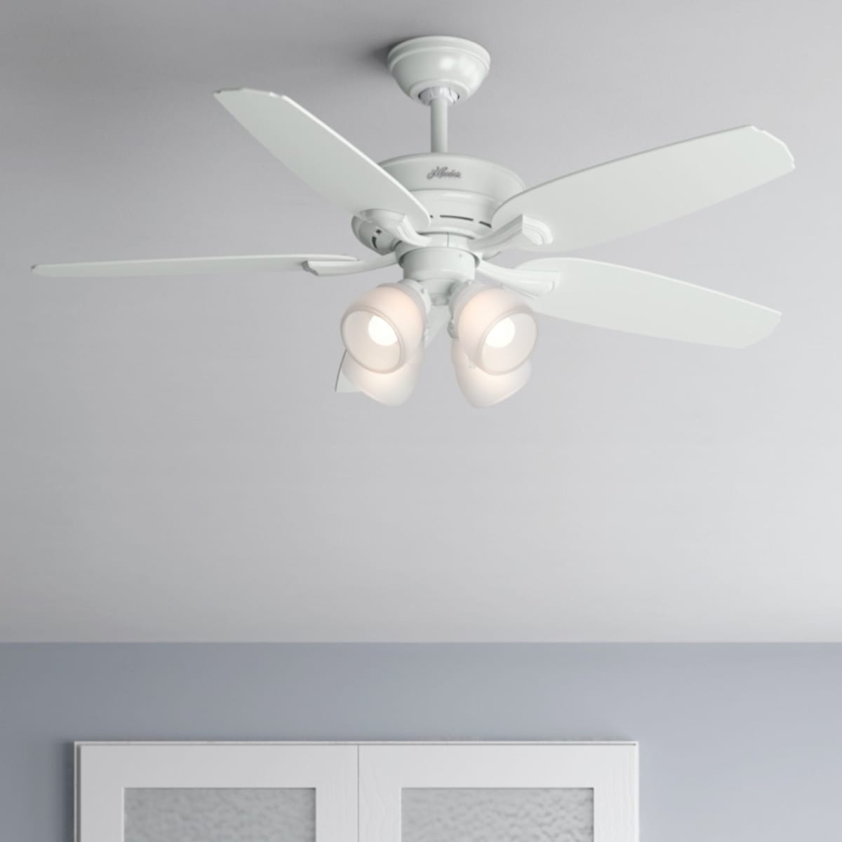 52070 Hunter Channing 52 in Indoor New Bronze Ceiling Fan Home & Garden