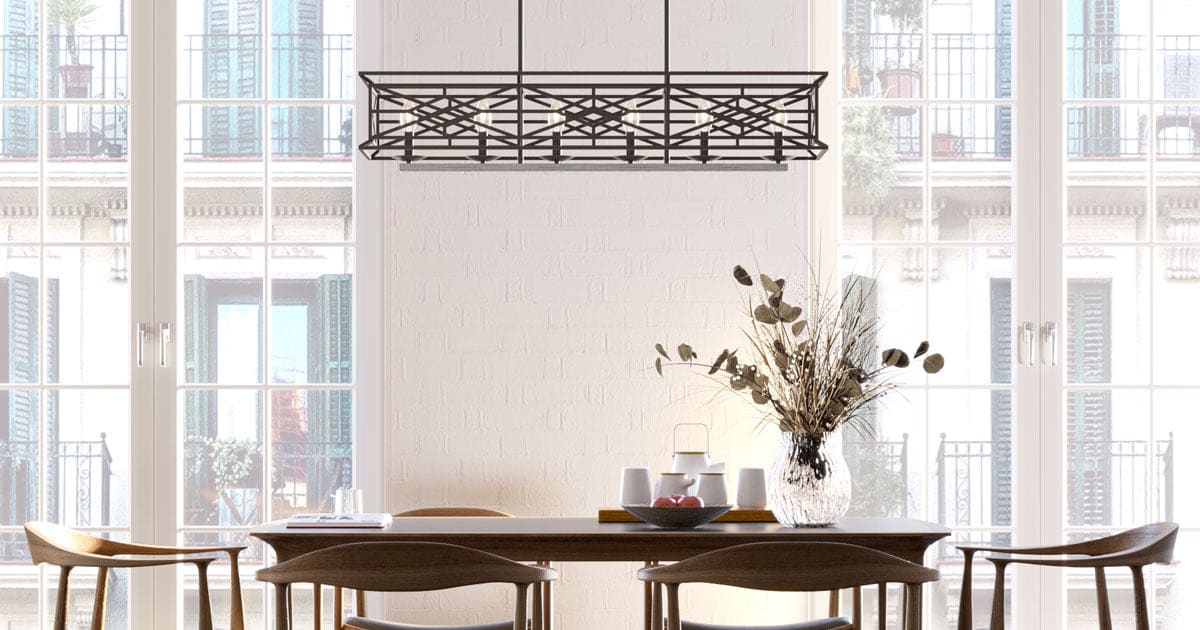 Langwood linear chandelier