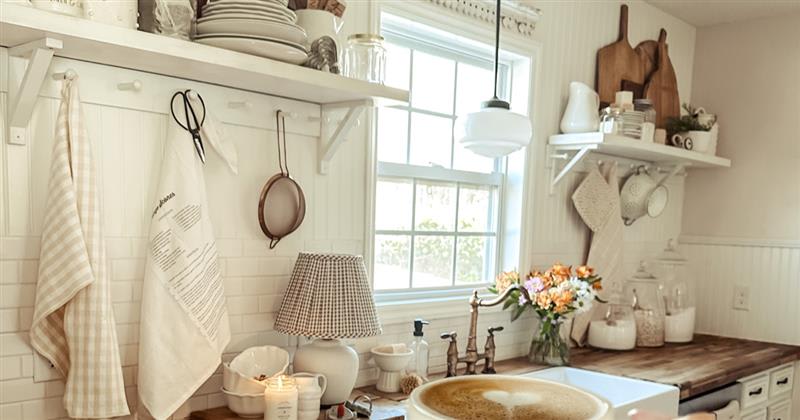 Saddle Creek pendant over kitchen sink