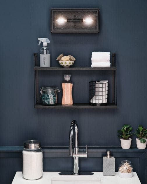 Felippe wall sconce in Laundry Room