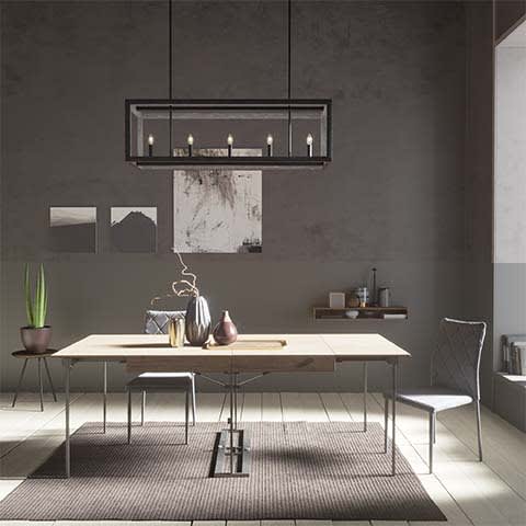 Squire Manor Linear Chandelier in Matte Black