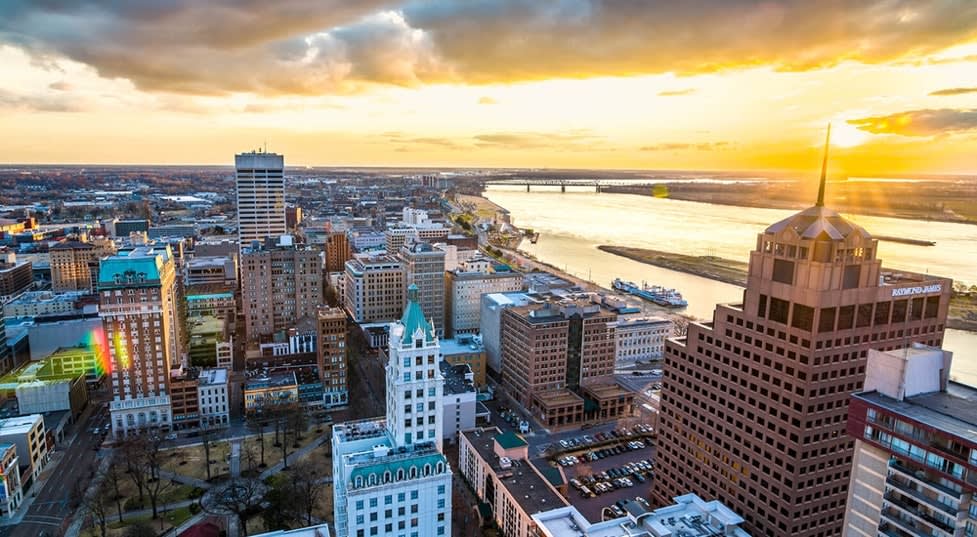 Skyview of Memphis Tennessee