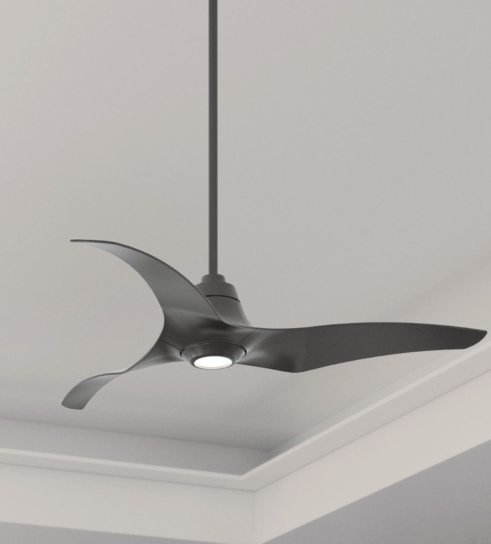 Stingray ENERGY STAR 60 inch with LED Light and Remote Control in porcelain white finish.
