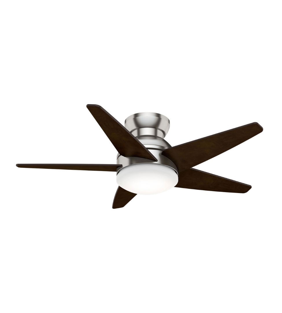 Isotope Low Profile with LED Light 44 inch in brushed nickel finish.
