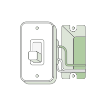 wall switch housing graphic