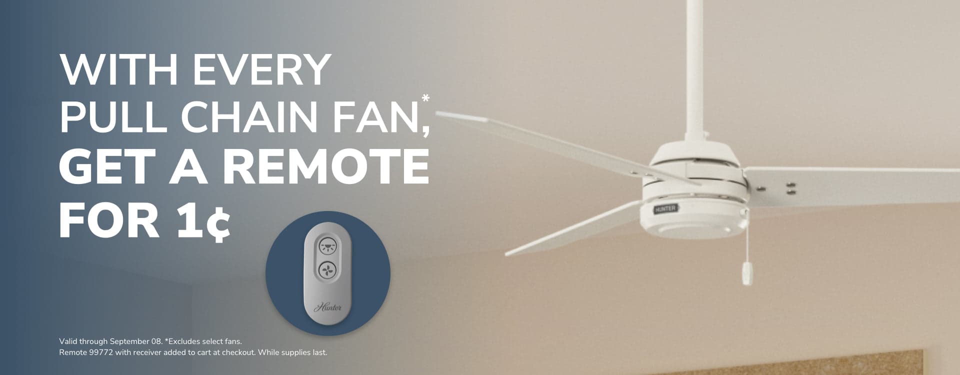 With Every Pull Chain Fan, Get a Remote for $0.01