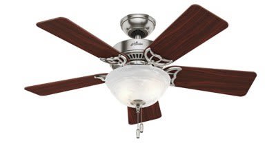 Kensington with light in brushed nickel finish.