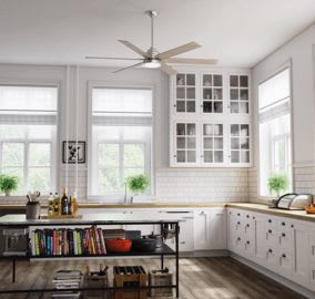 Warrant Hunter large ceiling fan for open concept rooms