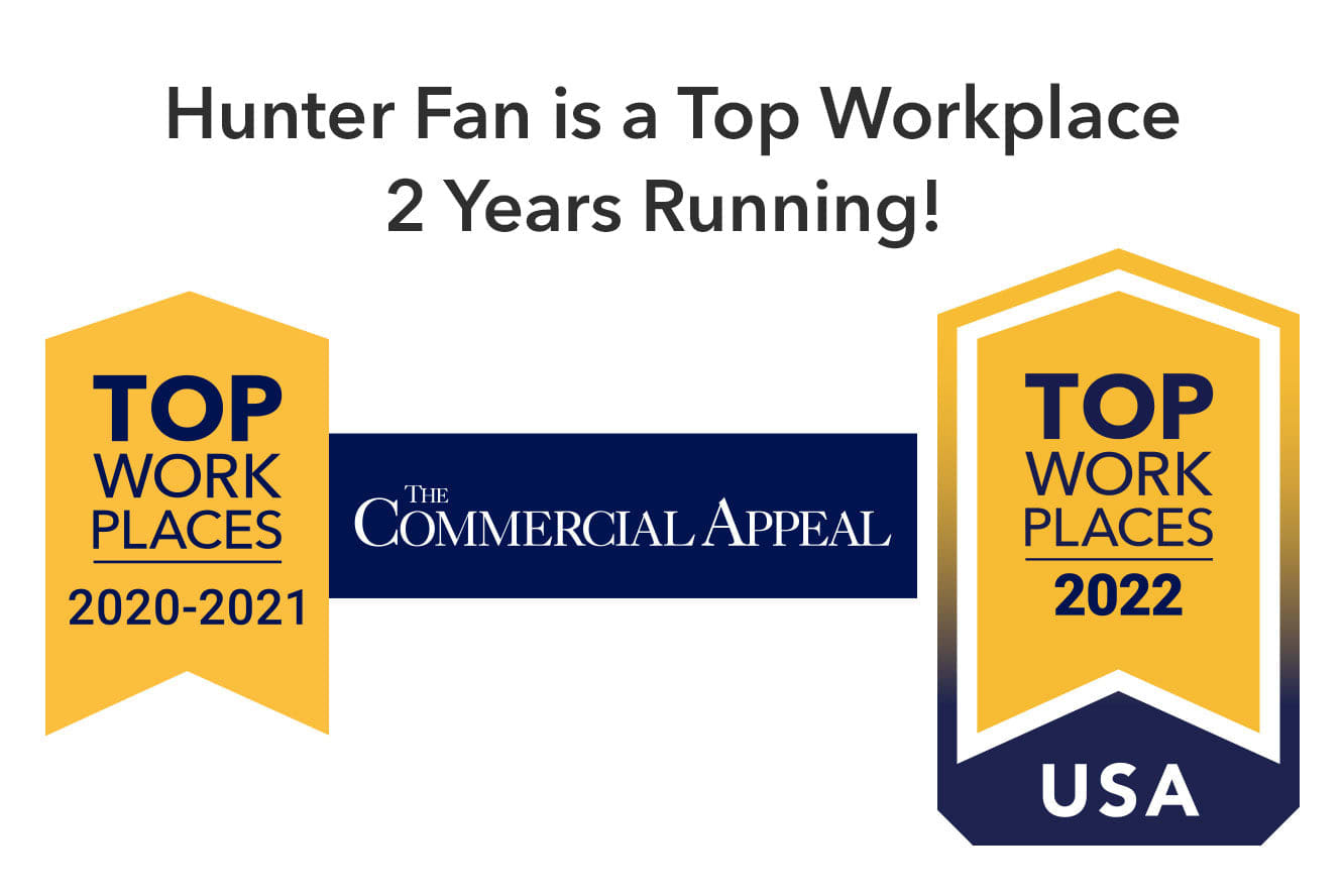 Hunter Fan Voted Top Places to Work