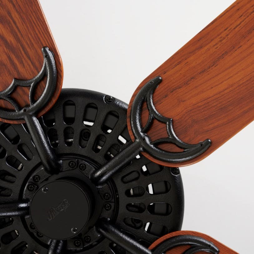 zoomed in view of the Original Hunter ceiling fan