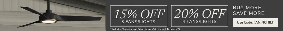 Buy More, Save More. Use code: FANINCHIEF through February 22nd.