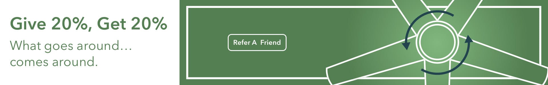 Refer a friend and earn a discount for you and your friend