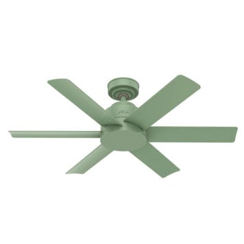 Ventilador de techo resistente a la humedad Kennicott en acabado verde empolvado