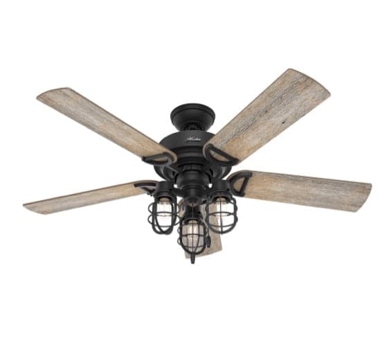 52inch Starlake ceiling fan in natural iron finish
