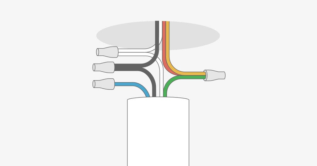 ceiling fan control receiver illustration