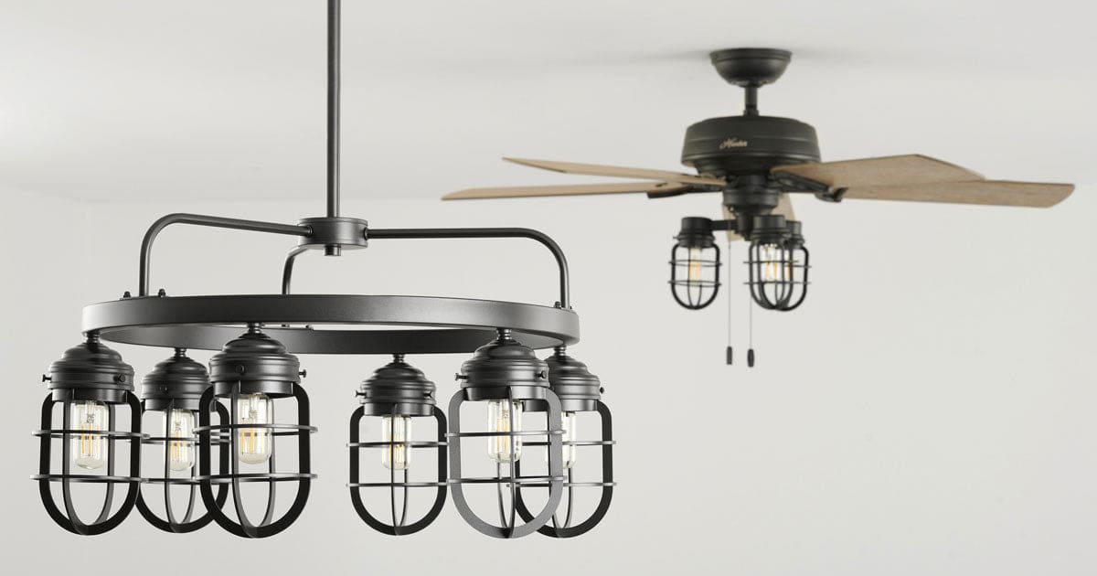 Starklake Chandelier and ceiling fan