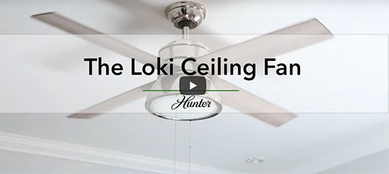The Loki ceiling fan from Hunter