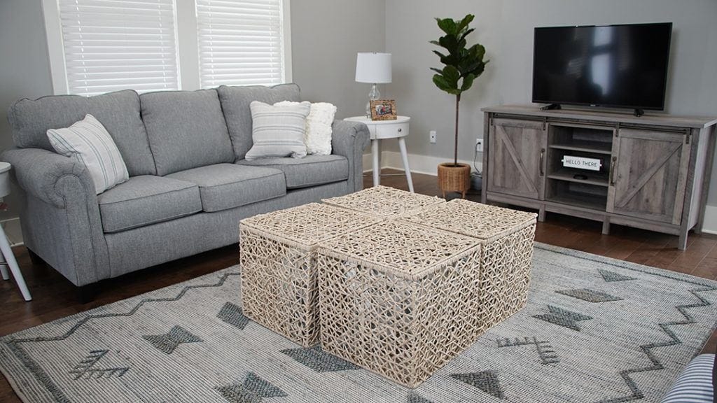 storage in the living room