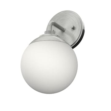 Hepburn 1 Light Wall Sconce Lighting Hunter Brushed Nickel - Cased White 
