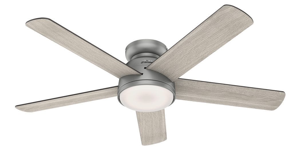 Romulus Hunter SIMPLEconnect smart ceiling fan with LED light for sunroom ceiling fan ideas