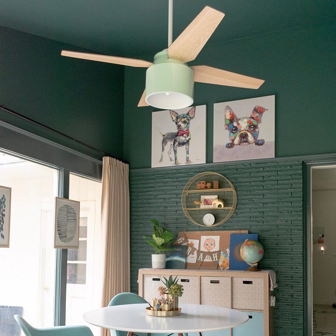 Painted ceiling on a sunroom with the Cranbrook
