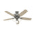48 inch Belfield With LED Ceiling Fans Hunter Matte Silver - Bleached Grey Pine 