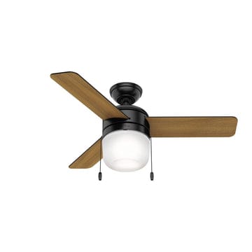Acumen with LED Light 42 inch Ceiling Fans Hunter Matte Black - Matte Black 