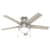 Anslee Low Profile with LED Light 46 inch Ceiling Fans Hunter Brushed Nickel - Light Gray Oak 